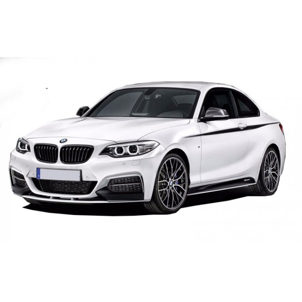 Bmw 2 Serisi F22 2014 Sonrası M Performance Ön Tampon Flap + Lip (Plastik)